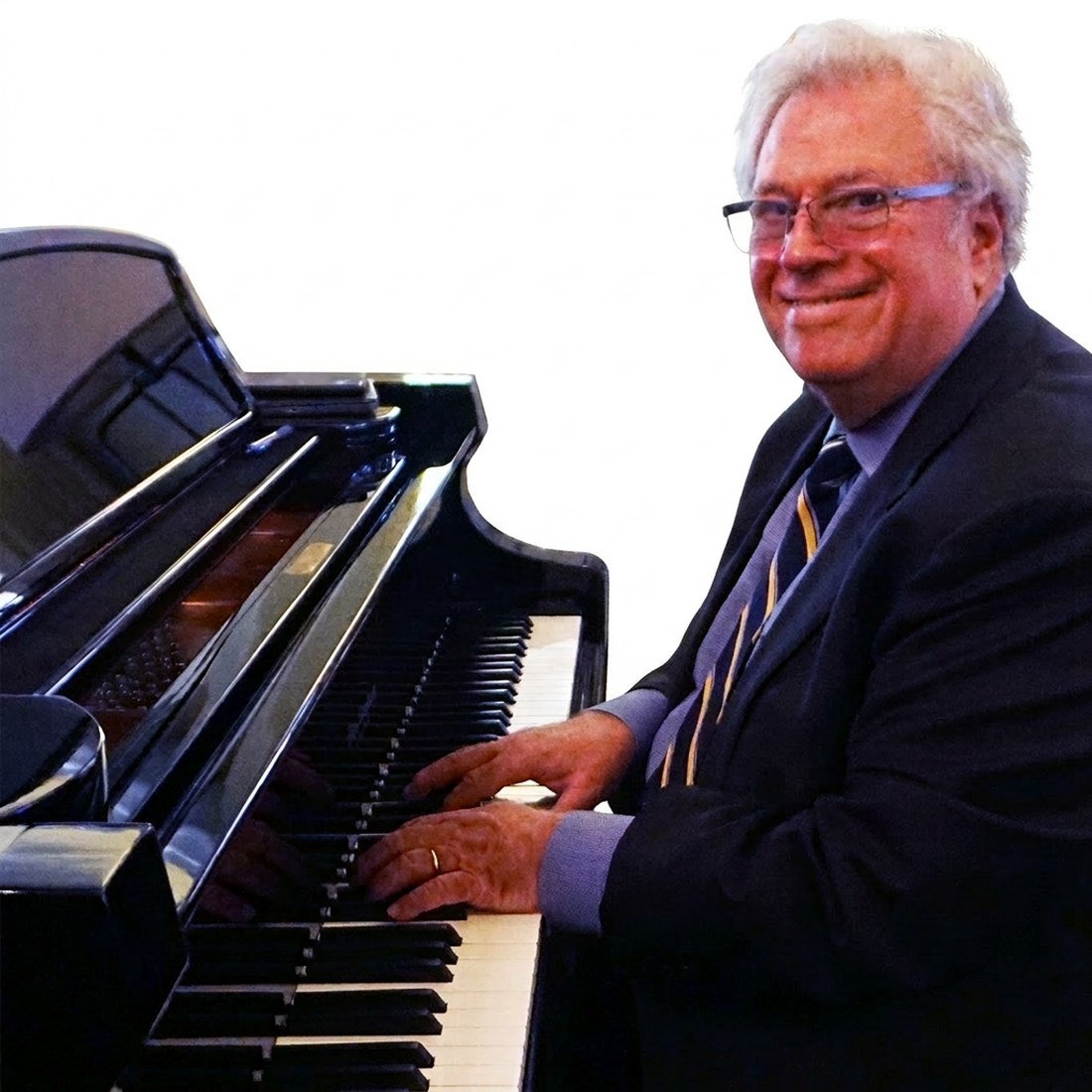 Chris DeVito playing piano